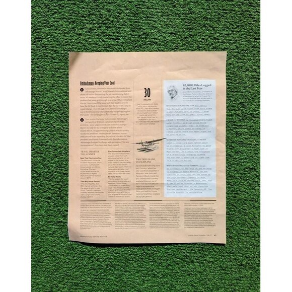 Conde Nast Delft Dutch KLM House 1 page Christopher Bonanos Article Page EUC - Picture 3 of 3